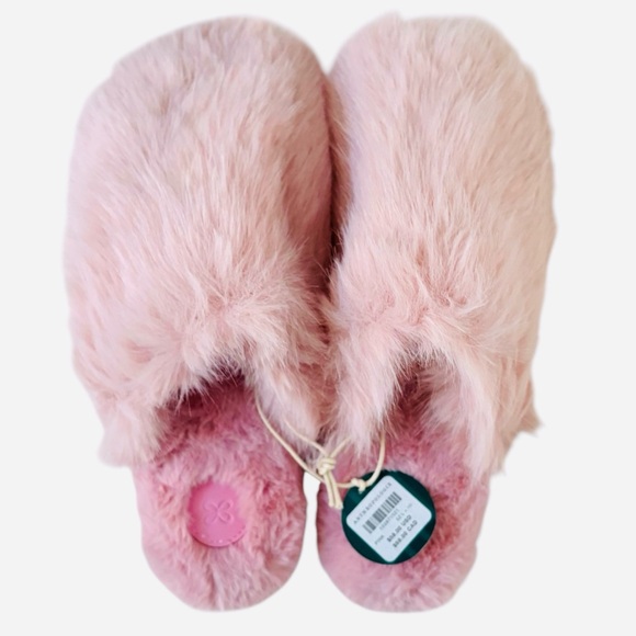ANTHROPOLOGIE➕NWT Maeve Fuzzy Faux Fur Slippers - Picture 4 of 9